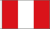 Peru Table Flags